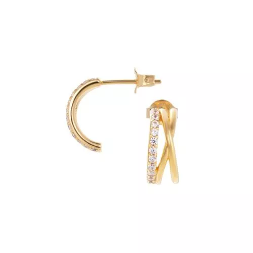 Kullatut hopeakorvakorut 13,5x6 mm JD28770/5YG-1