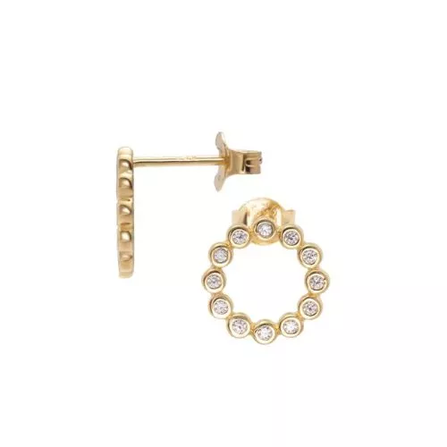 Kullatut hopeakorvakorut 11 mm JD29690/3YG-1