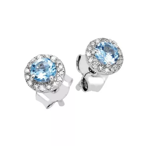 Brilliant Star - Diamanten Ohrringe Topas JE-74862N-1