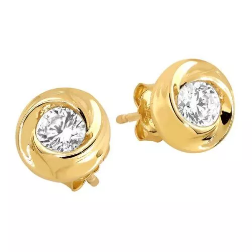 Kultaiset tappikorvakorut JE14137-CZ-1