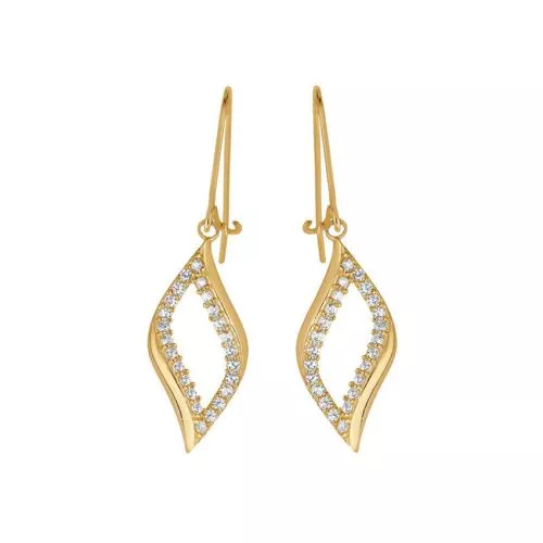 Kultaiset koukkukorvakorut JE55573-CZ (OT46739 HOOK)-1