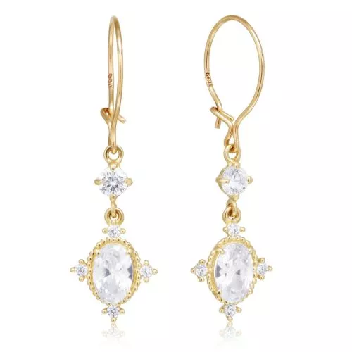 Goldene Ohrringe K-E11430Z