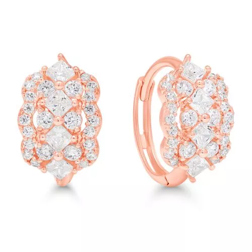 Punakultaiset rengaskorvakorut K-E40445ZRG-1