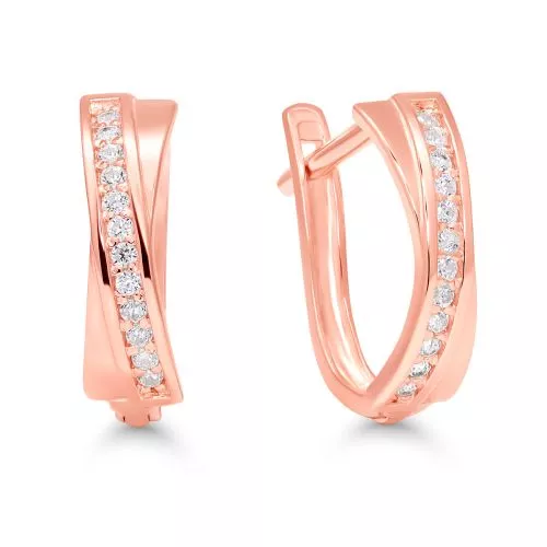 Punakultaiset rengaskorvakorut K-E48429ZRG-1