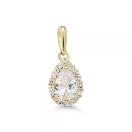 Gold Anhänger, Tropfen K-P63958Z-1