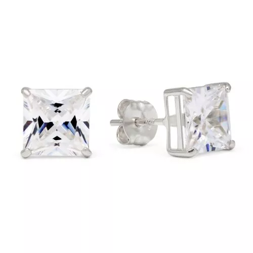 Valkokultaiset korvakorut 6 mm K-SC66ZW-2