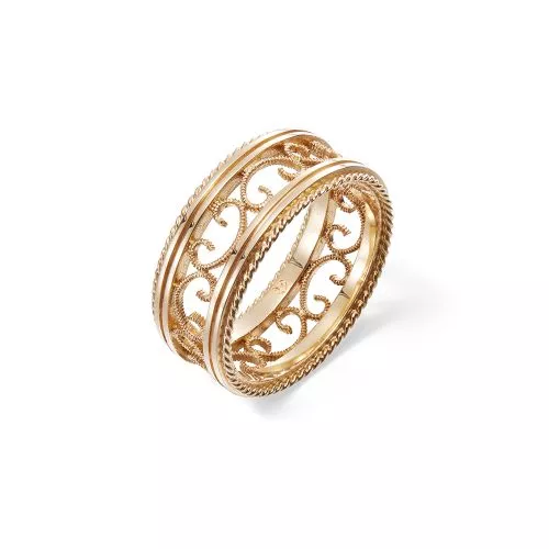 Kalevala Filigraani -kultasormus / leveä 141000502-2