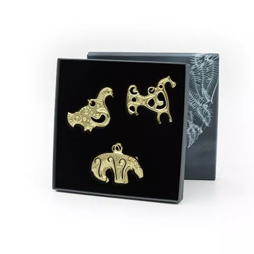 Kalevala lahjapakkaus / 3 joulukoristetta 3970330-2