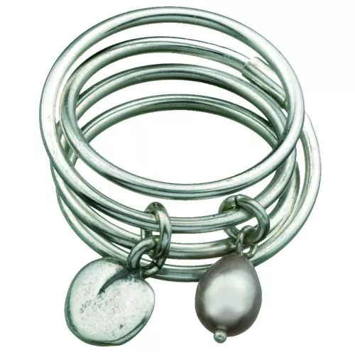 Kalevala Vanamo -sormus (vaal.pun) 2465400HE-1