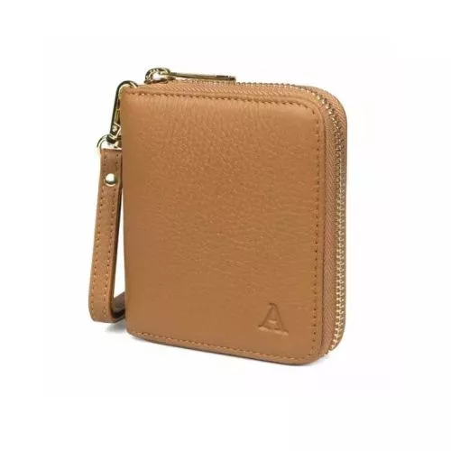 Aarni Mini Clutch-plånbok konjak/guld 6430066272594