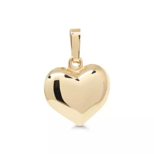 Kultainen sydänriipus 12 mm-1