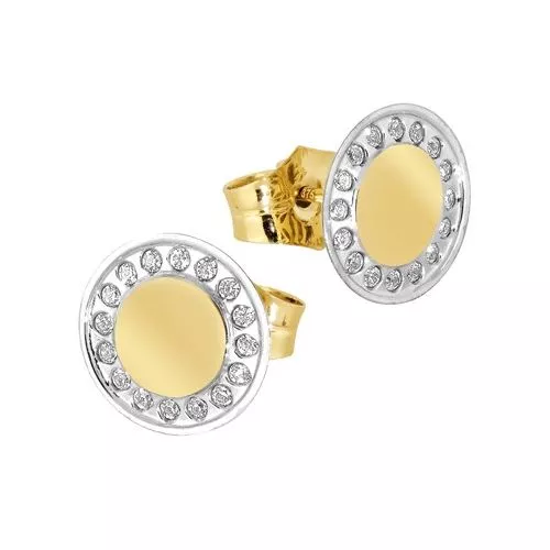 Golden  Zucht Ohrringe 6537-TI-9K YG-1