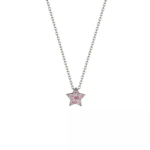 Lumoava Elämäntähti kaulakoru, vaaleanpunainen L56228616200-1