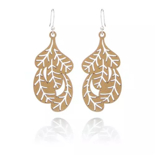 Lumoava Fantasia puukorvakorut / kulta LV5233700020-1