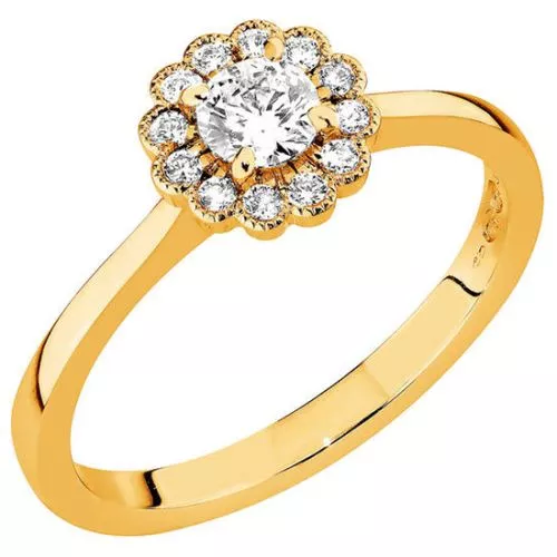 Sandberg Kukkaniitty -sormus M-882K-1