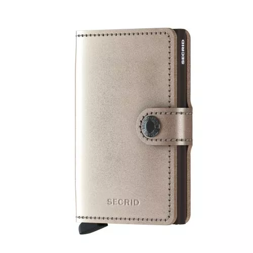 Secrid Miniwallet Metallic Champagne-Brown MME-CHAMPAGNE-BROWN-1