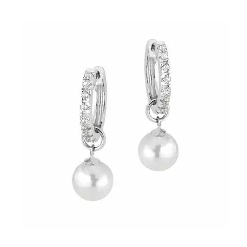 Hopeiset helmikorvakorut 28 mm M041670-0002-1