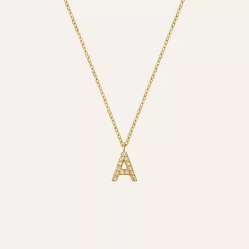 Mockberg Petite Stone Letter, A kaulakoru MB0071-1