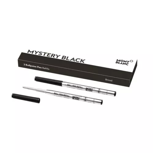 Montblanc 2 Ballpoint Pen Refill Broad, Mystery Black MB128212-1