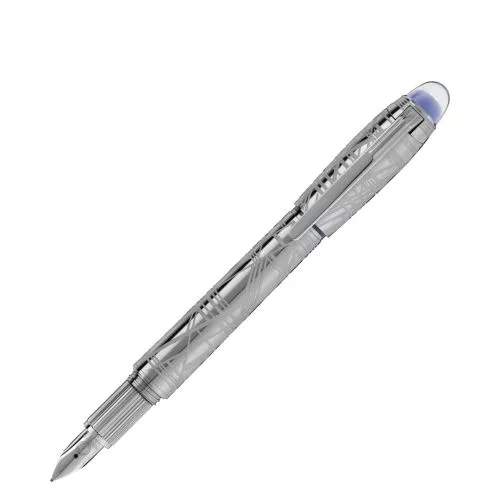 Montblanc Starwalker Space Blue Metal Fountain Pen MB130219-0