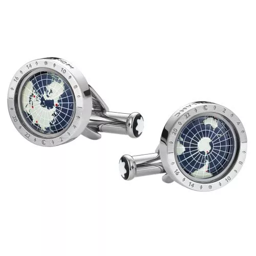 Montblanc 1858 Geosphere Blue kalvosinnapit MB126165-1