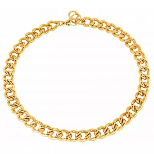 Teräskaulakoru, kullattu N113-11G-1