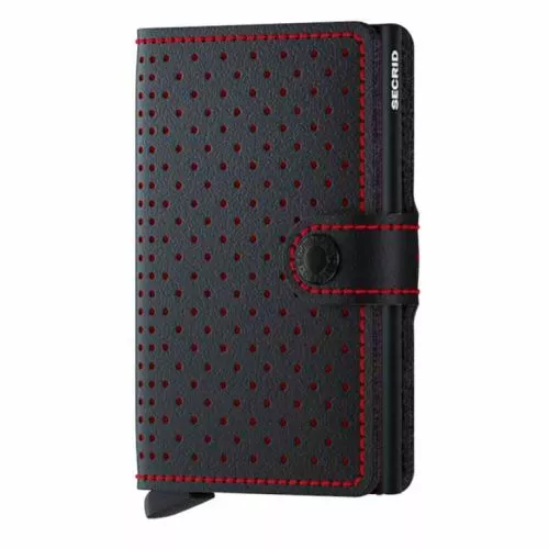 Secrid Miniwallet Perforated MPF-BLACK-RED-1