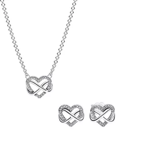 Pandora Sparkling Infinity Heart korusetti