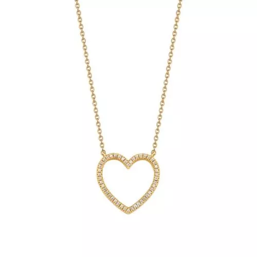 Goldenes Herz-Halskette NK-51127-008