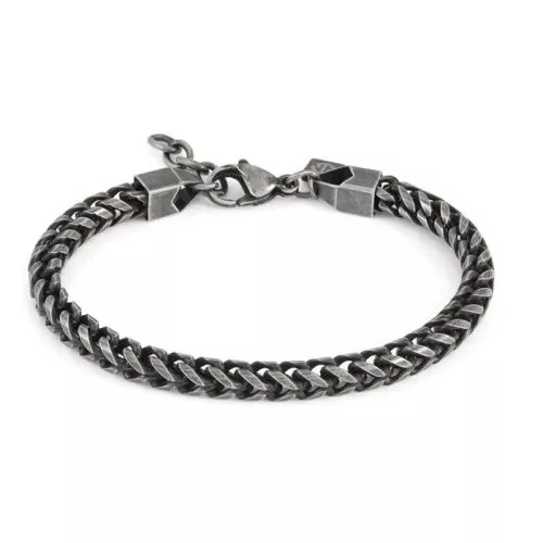 Nomination Beyond Stainless Steel Vintage Black Fishbone Armband 028936/050