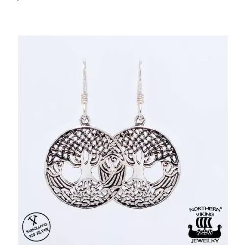 Northern Viking Jewelry Tree of Life Ohrringe NVJKK025-1