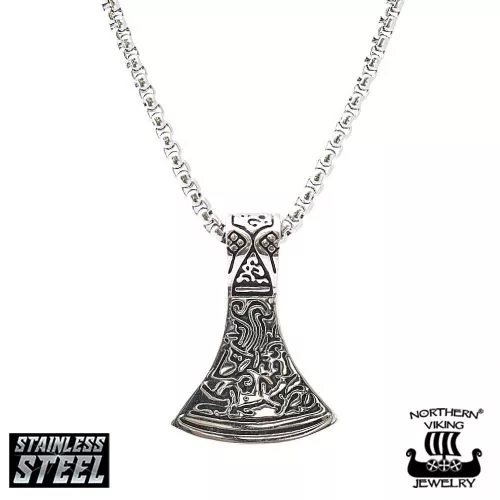 Northern Viking Jewelry Axehead kaulakoru NVJRS012 55cm-1