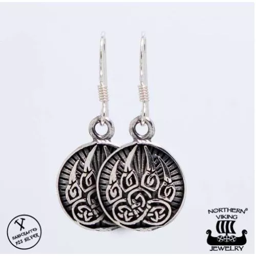 Northern Viking Jewelry Bear Ohrringe NVJKK026-1