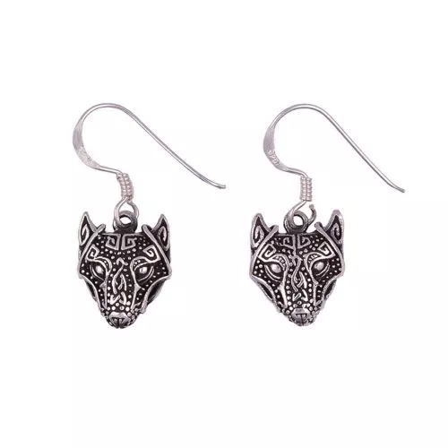 Northern Viking Jewelry Guardian Wolf korvakorut NVJKK029-1