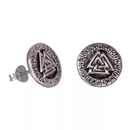 Northern Viking Jewelry Valknut korvakorut NVJKK042-1