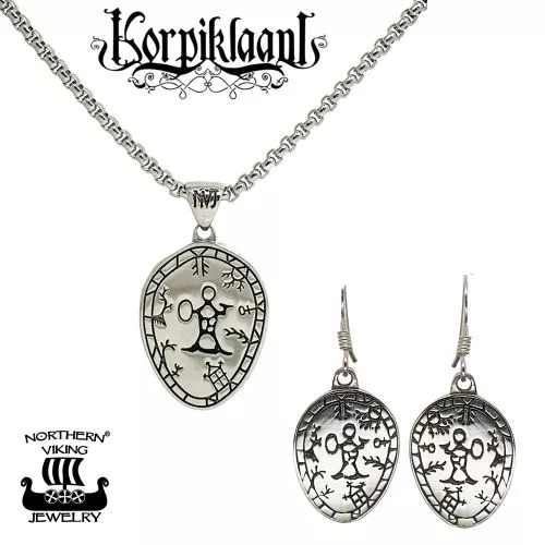 Northern Viking Jewelry Korpiklaani Noitarumpu setti NVJRS075_50CM-1