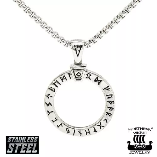 Northern Viking Jewelry Viisauden Pyörä By Johan Thorolf -kaulakoru 70 cm NVJRS081-1