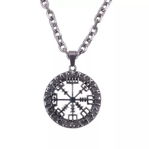 Northern Viking Jewelry Vegvisir Halskette NVJRS098