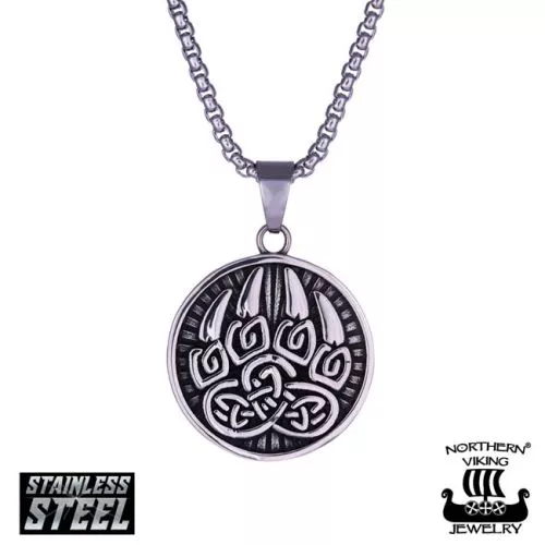 Northern Viking Jewelry Karhun Käpälä kaulakoru 55cm  NVJRS105-1