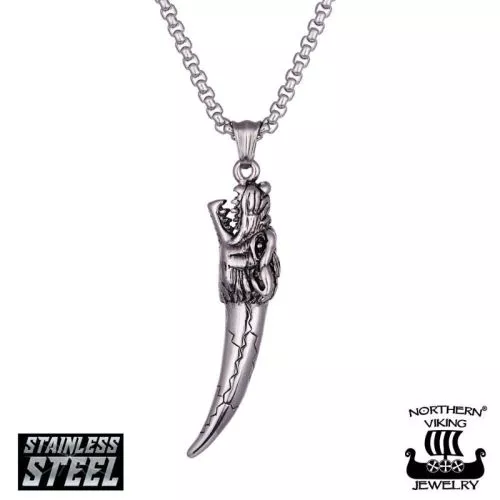 Northern Viking Jewelry Fenrir Tooth Kaulakoru 50 cm  NVJRS117-1