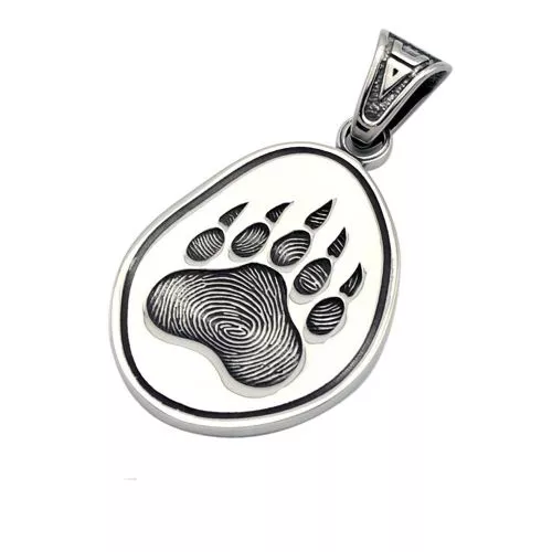 Northern Viking Jewelry Bear Paw Amulet Halskette50 cm NVJRS144