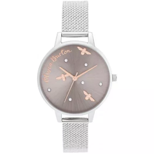 Olivia Burton Pearly Queen Rose Gold & Silver Armbanduhr OB16PQ01-1