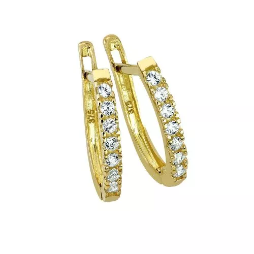 Kultaiset rengaskorvakorut OT45580-CZ-1