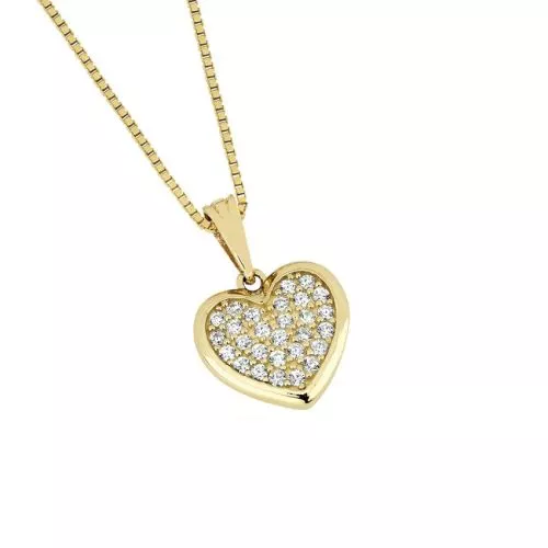 Gold Anhänger, Herz P17-4002-Y-1