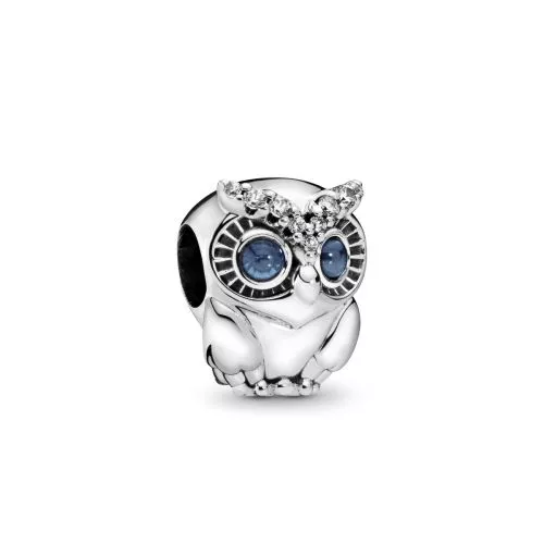 Pandora Sparkling Owl -hela 798397NBCB-1