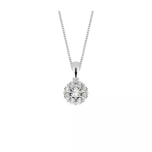 Brilliant Star Weißgold Diamant anhänger PF13123-1