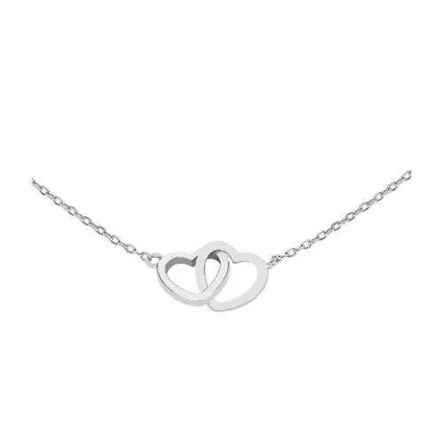 Hopeinen kaulakoru, sydän PNS0581-1