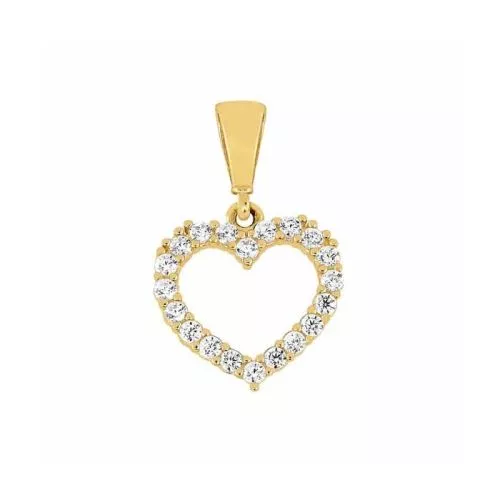 Kultainen sydänriipus 10 x 11 mm PP1851-01-1