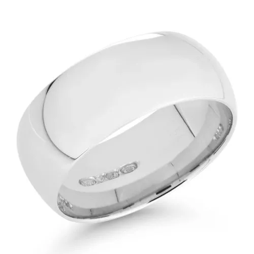 Valkokultainen kihlasormus 8 mm PVOPP-8-1