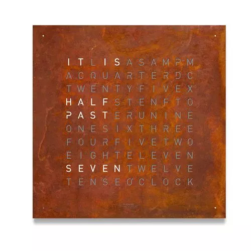 QLOCKTWO Classic Creator’s Edition Rust QT4ENRT-1